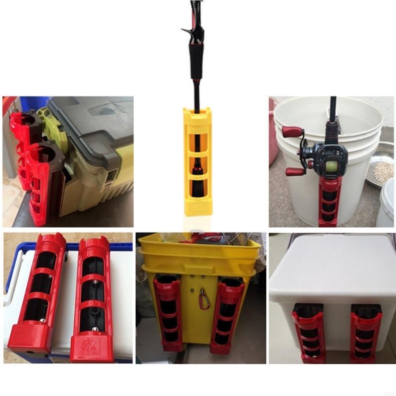 Fishing Rod Combo - Caixa armazenamento vara pesca com suporte