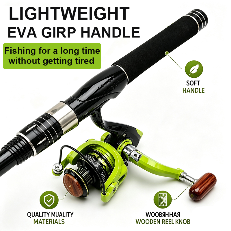 Conjunto de Vara de Pesca Gira - Fishing Rod Combo avaliação e preço