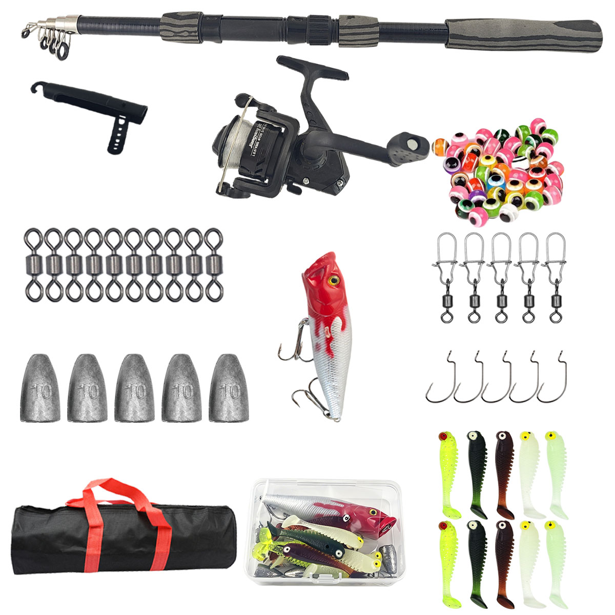 Kit de Vara de Pesca Telescópi - Fishing Rod Combo avaliação e preço