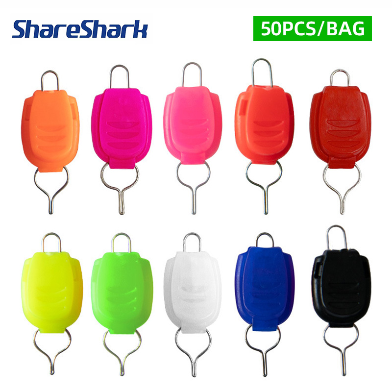 ShareShark 50 peças/saco Clipe - Fishing Rod Combo avaliação e preço